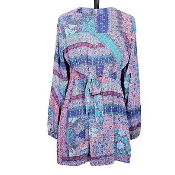 Linea Domani Long Sleeve V-neck Tunic Sz L - Picture 4 of 13